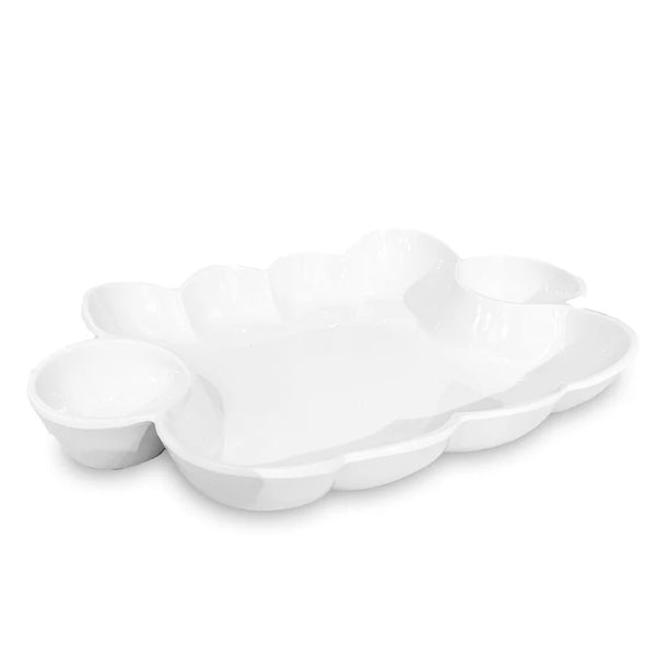 VIDA HAVANA DOUBLE DIP BOWL - WHITE