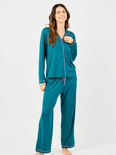 CHARLOTTE PJ SET - TEAL