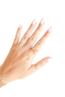 GOLD BOW RING