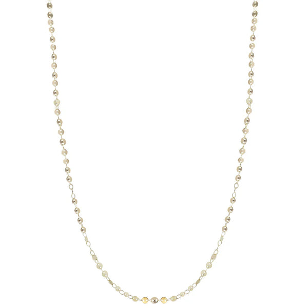 ELENORA DISC 18K LONG NECKLACE