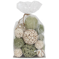 DRIED EXOTIC ORBS EVERGREEN 18PC