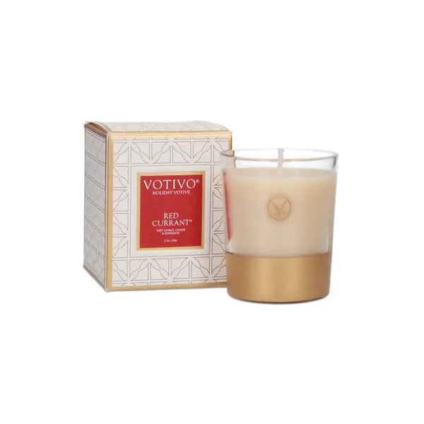 RED CURRANT HOLIDAY VOTIVE CANDLE