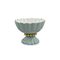 ENCANTO VIENNA MINI PEDESTAL W/ SPOON - SLATE/WHITE