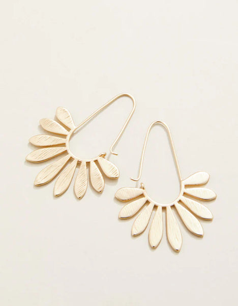 PALMETTO GOLD HOOP EARRINGS