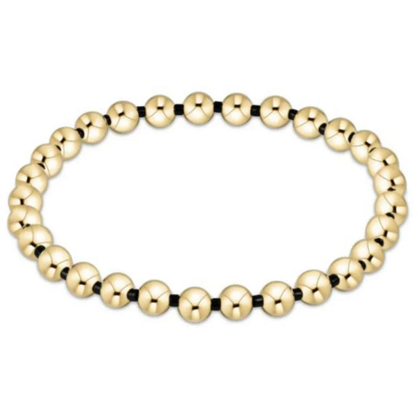 GAMEDAY HOPE GRATEFUL PATTERN 5MM BRACELET - ONYX