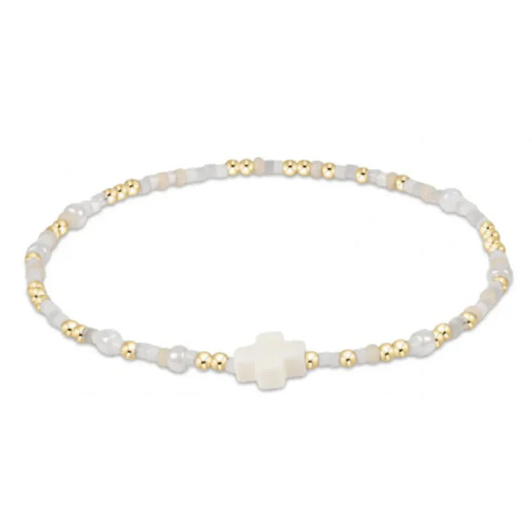 EXTENDS HOPE UNWRITTEN SIGNATURE CROSS BRACELET - CALL ME ON MY SHELLPHONE