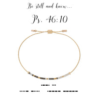 PSALM 46:10 MORSE CODE BRACELET