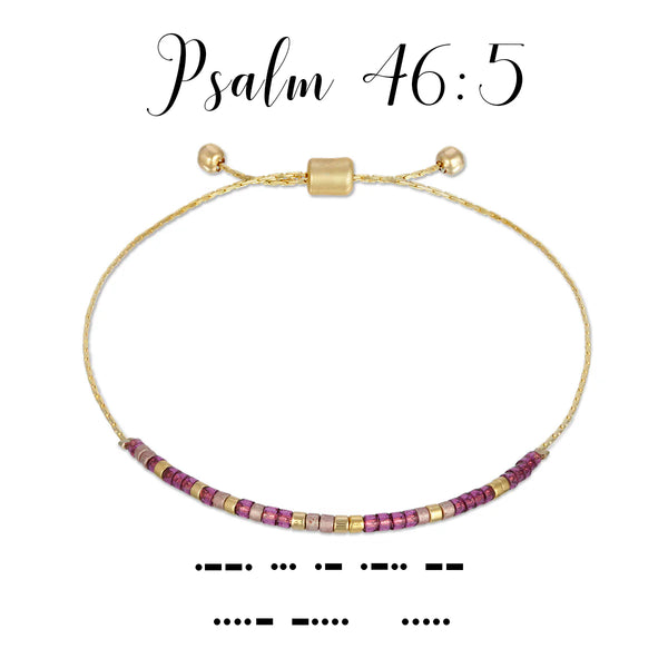 PSALM 46:5 MORSE CODE BRACELET