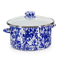 COBALT SWIRL 6 QT STOCK POT