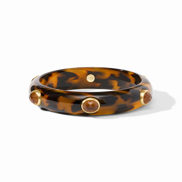 CARNABY STONE BANGLE - TORTOISE