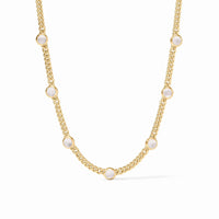 DOLCE DELICATE STATION NECKLACE - IRIDESCENT CLEAR CRYSTAL
