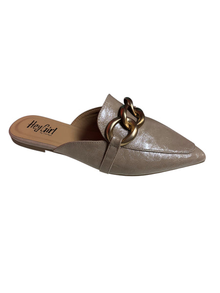 PLAYIN FOR KEEPS MULE - TAUPE