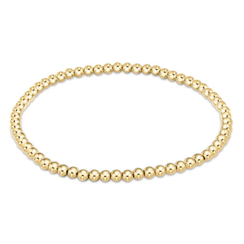 CLASSIC GOLD 3 MM BEAD BRACELET