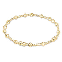 EXTENDS - HOPE UNWRITTEN 4MM BEAD BRACELET - GOLD