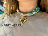 Pendant Scarf Necklace