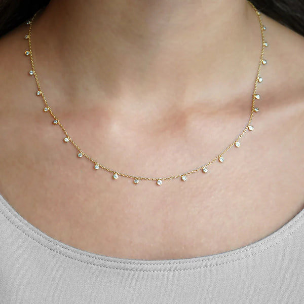 ORSAY PAVE' CRYSTAL NECKLACE