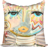 PRETTY IN PINK CHICA PILLOW 22X22