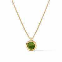 RAINBOW DELICATE NECKLACE - IRIDESCENT PALMETTO GREEN