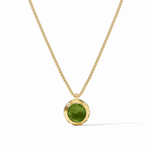 RAINBOW DELICATE NECKLACE - IRIDESCENT PALMETTO GREEN