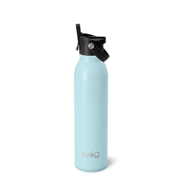 FLIP + SIP WATER BOTTLE 20 OZ - SHIMMER AQUAMARINE