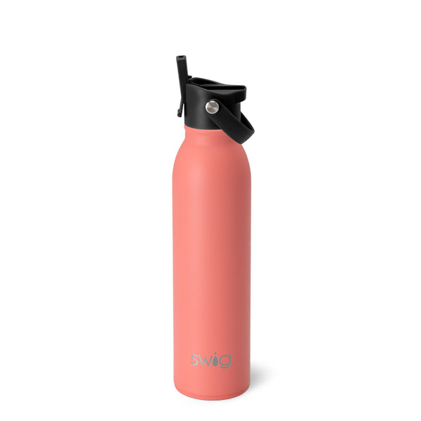 FLIP + SIP WATER BOTTLE 20 OZ - CORAL