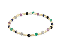 EXTENDS GEMSTONE GOLD SINCERITY PATTERN 3MM BEAD BRACELET HOT MESS FALL WINTER