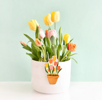 HAPPY EVERYTHING MINI  ATTACHMENT - POT OF TULIPS