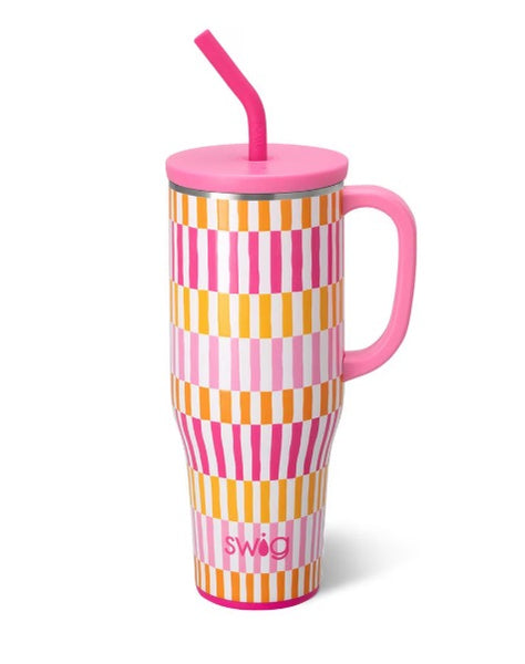 MEGA MUG 40 OZ - SHERBERT STRIPE