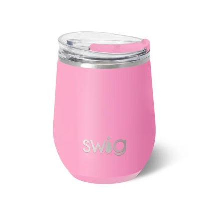 STEMLESS WINE CUP 12oz - SHIMMER BUBBLEGUM
