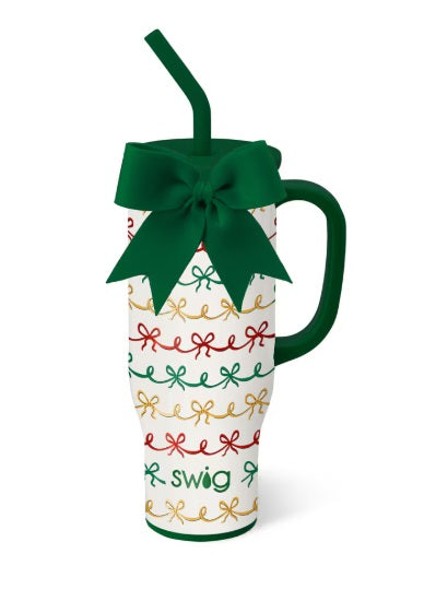 MEGA MUG 30 OZ - CHRISTMAS BOWS