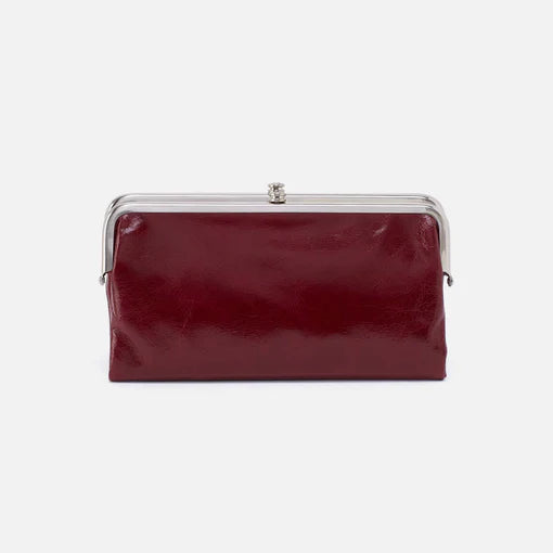 LAUREN CLUTCH WALLET - SADDLEBERRY