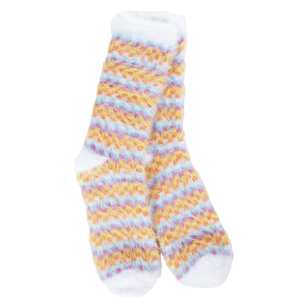 WONDERLAND CHECK FEATHER MINI CREW SOCKS