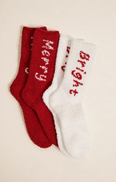 BRIGHT & MERRY SOCK 2PK