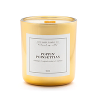 POPPIN POINSETTIAS 16OZ JAR CANDLE