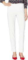 KRAZY LARRY PULL ON  ANKLE PANT - WHITE