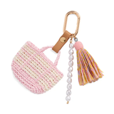 MINI CROCHET TOTE BAG CHARM/ KEY CHAIN