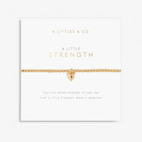 A LITTLE STRENGTH GOLD BRACELET