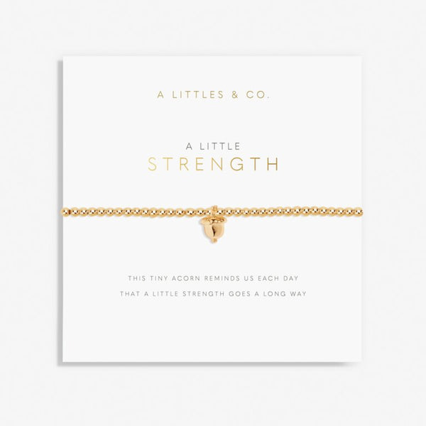 A LITTLE STRENGTH GOLD BRACELET