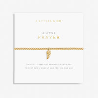 A LITTLE PRAYER GOLD BRACELET