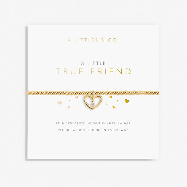 A LITTLE TRUE FRIEND GOLD BRACELET