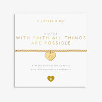 A LITTLE WITH FAITH ALL THINGS ARE POSSIBLE BRACELET