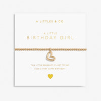 A LITTLE BIRTHDAY GIRL GOLD BRACELET