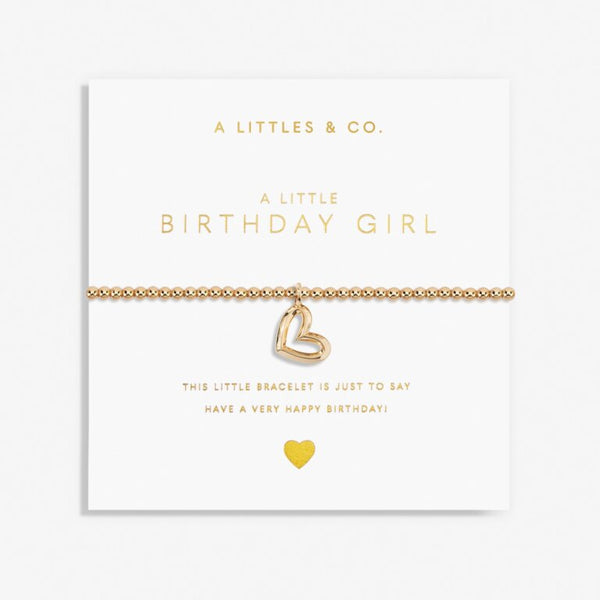 A LITTLE BIRTHDAY GIRL GOLD BRACELET