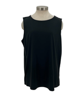 HI NECK TANK TOP - BLACK