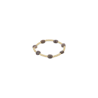 ADMIRE PATTERN 3MM BEAD BRACELET - LABRADORITE
