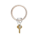 LEATHER BIG O KEY RING