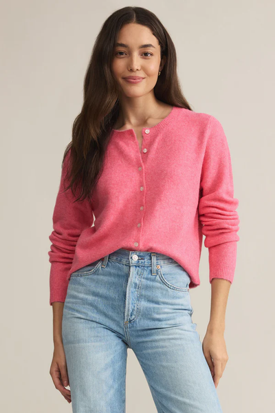 MEDINA CARDIGAN - DISCO PINK