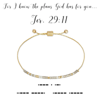 JEREMIAH 29:11 MORSE CODE BRACELET