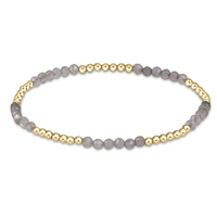 BLISSFUL PATTERN 2.5MM BEAD BRACELET - LABRADORITE