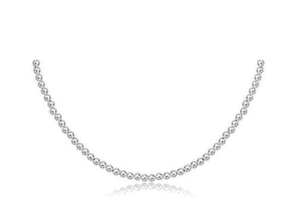 17" CHOKER CLASSIC STERLING 3MM BEAD